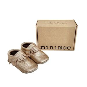 Heyfolks/Minimoc gold baby moccasins